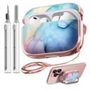 Inesore for AirPods Pro 3 Case 2025 with Lock, for Women Girly Floral Cute Case Compatible with Apple