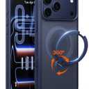 TORRAS Ostand Q3 Spin for iPhone 17 Pro Case with 360 Magnetic Stand, Fit for MagSafe, Camera Control, Built-in Kickstand, 4X Military-Grade Shockproof Slim Phone Case for iPhone 17 Pro, Deep Blue