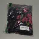 MEROKEETY Women's Summer Floral Strapless Tube Dress Boho Off Shoulder Ruffle Tiered Mini Sundress (X-Large, Black)