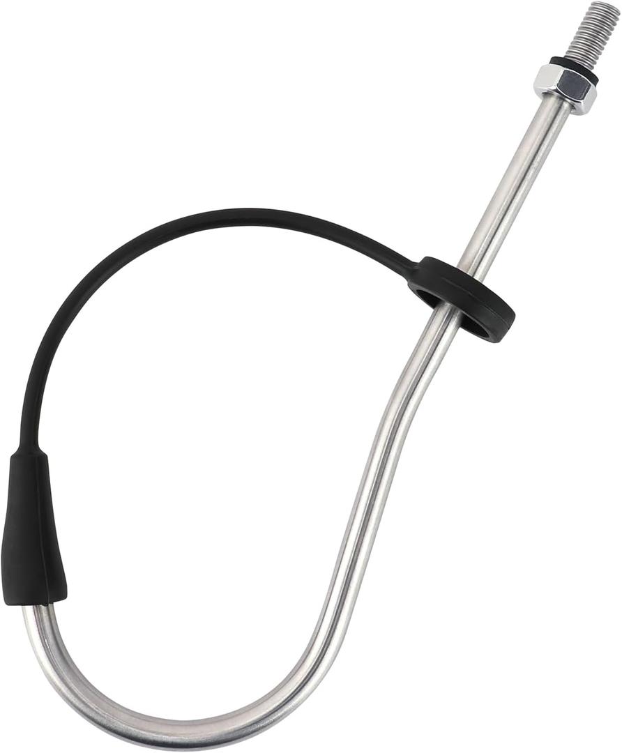 SANLIKE Telescopic Fish Gaff, Stainless Steel Retractable Telescopic Pole with Sea Fishing Hook Tackle for Saltwater Offshore Ice Tool