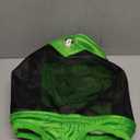 T TEKE Fine Mesh Horse Fly Mask w/No Ears, UV Blocking 3D Eye Visor with Extra Fleece Cushioned Forehead, Protection from Insect Pests (Full, Green)