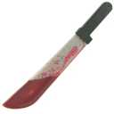 Halloween Bloody Machete Prop Halloween Simulation Plastic Machete Fancy Dress Accessory Halloween Scary Machet Props with Fake Blood for Halloween Party Decorations