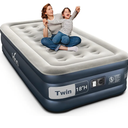 EnerPlex Twin Air Mattress with Builtin Pump  18 Inch Double Height Inflatable Mattress for Camping, Home & Portable Travel  Durable Blow Up Bed with Dual Pump  Easy to Inflate/Quick Set Up