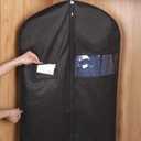 Black Suit Protector Cases, Pack of 8, 21 x 59