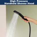 Shower System with Tub Spout, All Metal Black Bathtub Shower Faucet Set with High Pressure 10 Inch Rain Shower Head and Handheld Shower Head Set, Matte Black (Valve Include