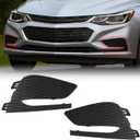 BXZ Front Bumper Insert Fog Light Lamp Cover Pair For 2016 2017 2018 Chevrolet Cruze