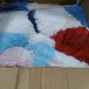 PureCozy Colorful 9x12 Area Rug for Living Room Washable Non Slip Neutral Soft Bedroom Checkered Carpet Rainbow Fluffy Modern Shag Fuzzy Indoor Large Aesthetic Bedroom Home Office Playroom Nursery