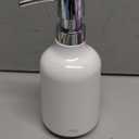Umbra Step 13 oz (384 ml) Liquid Soap Pump Dispenser, Also Works with Hand Sanitizer, Easy to Refill, White