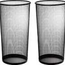 Youeon 2 Pack Large Umbrella Holder, 10.5x20 Inch Metal Mesh Umbrella Stand, Freestanding Bucket for Umbrellas, Canes, Walking Sticks, Wrapping Paper, Entryway, Home, Office, Hotel, Black