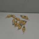 E12 Amber Candelabra Light Bulbs Dimmable 40 Watts Equivalent, Flame Tip Chandelier Light Bulbs CA11, Vintage Candle LED Bulb, Warm White 2200K, CRI 90+, 12 Pack