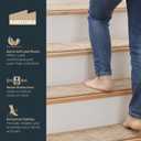 MBIGM 8" x 30" Carpet Stair Treads for Wooden Steps (15 in Pack) - Non-Slip Safety Rug with Soft Plush Comfort - Skid Resistant Indoor Runner for Kids, Elders, and Pets - Cornstalk
