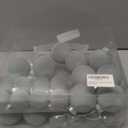 Velvet Christmas Ball Ornaments Set-46pcs Flocked Shatterproof Christmas Tree Decorations Plastic Xmas Decorative Hanging Ornaments for Xmas Holiday Home Decor,3 Sizes(Gray Blue)