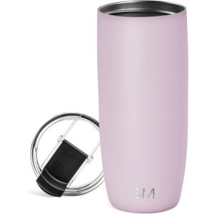 Simple Modern Voyager Tumbler with Flip Lid | Travel Coffee Mug | Insulated Stainless Steel Cold Brew Iced or Hot Coffee Cup | Gifts for Women Men Her Him | 20oz, Lavender Mist