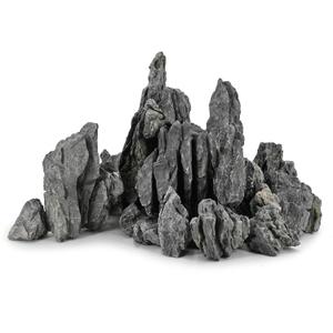 Unocho Seiryu Stone Aquarium Rocks 40lb Natural Fish Tank Rocks for Aquascaping Garden Landscaping Decoration Paludarium Amphibian Enclosures(3-12 Inches)