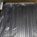 Art3d Slat Wall Panel, 3D Fluted Textured Panel 12-Tile 19.7 x 19.7in. - Cover 32 Sq.Ft., Black