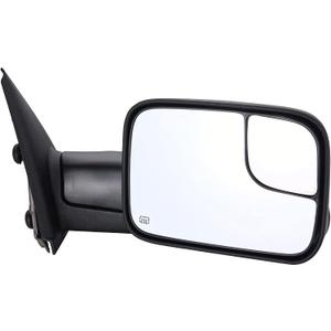 Towing Mirror Replacement Fit for 02-08 DodgeRam 1500 for 03-09 Dodge Ram 2500 3500 Pickup Truck Power Heated Tow Folding Side View Mirror Passenger Side