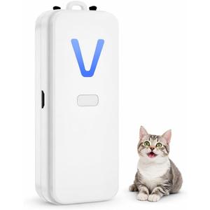 Air Ionizer, Negative Ion Air Purifier for Pet Homes and Small Spaces, Quiet Ozone Free Filterless Air Cleaner for Cat Litter Room, Bathroom, Bedroom, Desk (F6I White) (F2V White)