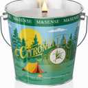 Citronella Candles Outdoor, 110 Hours Burn Natural Citronella Oil Soy Candle for Patio Camping, 19.4oz Large Long Lasting Lemongrass Summer Candles for Indoor Home Scented (Medium Jar)
