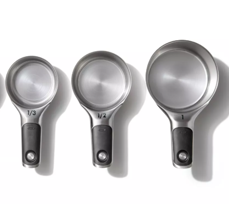 OXO Good Grips Set of 3 Stainless Steel Magnetic Measuring Cups  