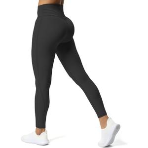 Aoxjox High Waisted Workout Leggings for Women Trinity Yoga Pants 26.5" (Large, Black) Aoxjox High Waisted Workout Leggings for Women Trinity Yoga Pants 26.5" (Large, Black)