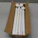 ENJOYBASICS 2 Pack Adjustable Spring Tension Curtain Rods 32 to 66 Inches, Stainless Steel White Shower Rod No Drilling for Window, Bathroom, Closet, Room Divider, 7/8" Diameter