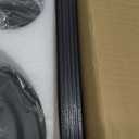 Asyko Outdoor Ceiling Fans with Light and Remote - 52 Inch Waterproof Wet Rated Ceiling Fan, 6 Speeds Modern Black Fan Lights with 2 Styles Reversible Blades for Outside Patios Gazebos Bedroom