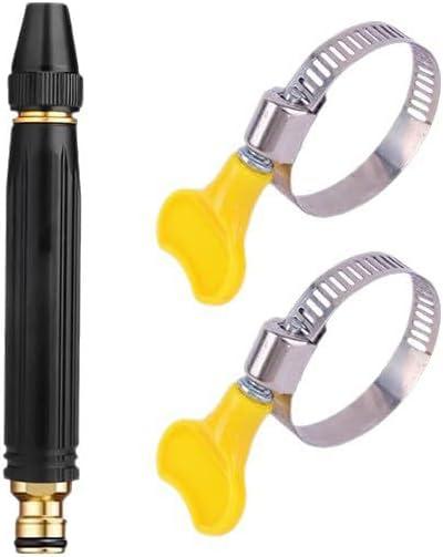 Home High-Pressure Car Wash Water Gun - Powerful Pressure Washer Hose Attachment with Booster Nozzle, Adjustable Spray Patterns for Car, Garden, Outdoor Cleaning & Watering Plants Vegetables (A-1)