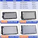50W 100W 150W UV Flood Light AC220V 395nm 400nm Ultraviolet Fluorescent Stage Lamp with EU Plug for Bar Dance Party Blacklight (Color : 150W PRO EU Plug) (150W PRO EU Plug)