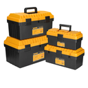 Toolbox Set (13 "15" 17 "19", 4 pieces) - Toolbox Storage Manager with Removable Tray, Suitable for DIY, Home Repair, Garage, RV, Student Use, Compact and Portable