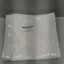 18 x 18 Inch 2PCs Embroideried PillowcaseChristmas Holiday Falling Snowflake Cotton Linen Throw Pillow Cover Cushion Home Sofa Bed Car Decorative (White)