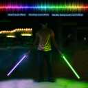 YOFOTHS Lightsaber Rechargeable 7 RGB Color Metal Hilt Dueling LED 38inch Light Saber for Adults Cosplay Accessories with Sound Mode, Large