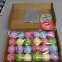 Bath Bombs for Kids with Surprise Inside, 30 Pack Kids Bath Bombs with Toys Glow in The Dark, Child-Safe Colorful Bubble Fizz Bath Ball Gift Set for Easter Egg, Birthday,Christmas