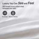 Hypoallergenic Cotton Cover with Down Alternative Filling, Standard/Queen Size Set of 2 Soft Pillow, Luxury Hotel Quality, Ideal for Side, Back and Stomach Sleepers, Oeko-TEX Certified