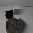 Sunany Travel Pillow, Inflatable Neck Pillow Used for Airplanes/Cars/Buses/Trains/Office Napping with Eye Mask/Earplugs (Gray) (Medium, Grey)