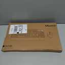 MEETION Wireless Keyboard and Mouse, Full-Sized Cordless Keyboard with Wrist Rest, 3 DPI Adjustable Mouse, Keyboard and Mouse Set with 2.4GHz USB Receiver, for PC/Computer/Laptop/Windows/Mac, Pink