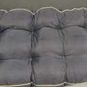 Outdoor Bench Cushion, Tufted Patio Seat Pad for Garden Bench, Porch Swing, Indoor/Outoor Furniture (Grey, 36X14X4 inch)