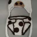 Vedory Newborn Baby Photo Prop Boy Girl Photo Shoot Outfits Crochet Knitted Clothes Cows Hat Shorts Set Photography Shoot