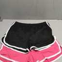 Cameway 2 Pack Women Cotton Running Athletic Shorts Gym Yoga Summer Active Dance Shorts Pants (3X-Large Short, Rosered)