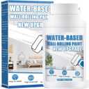 White Paint, White Touch up Paint for Walls with Roller 100g, Water Based, Low Odor, Quick-drying, Suitable for Covering Stains, Scratches, Graffiti, DIY