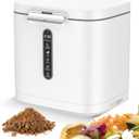 4L Kitchen Compost Bin, Electric Composter for Countertop with Auto Cleaning/Odourless/LED Display, Turns Kitchen Waste into Dry Compost Manure, Intelligent Indoor/Outdoor Composting Machine