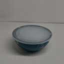COOK WITH COLOR Plastic Mixing Bowls with Lids - 12 Piece Nesting Bowls Set includes 6 Prep Bowls and 6 Lids, Microwave Safe (Blue Ombre)
