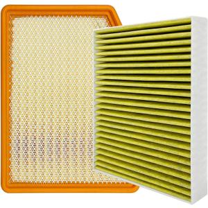 Cabin and Engine Air Filter Fits for 2019-2025 Chevrolet Silverado 1500, Tahoe, Suburban, Sierra 1500, Yukon, Yukon XL, Escalade, Fits 13356916, 84121219, CF11966, CA12404