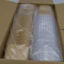 Celel 50 Pack 35 oz Paper Food Containers with Lids, Microwavable and Freezer Use, 50 Bowls 50 Lids