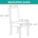Turquoize Velvet Chair Covers for Dining Chairs Set of 2 Stretch Taupe Chair Covers for Dining Room Parson Chair Slipcovers Washable Dining Chair Covers, Soft Thick Velvet Fabric (2, Taupe)