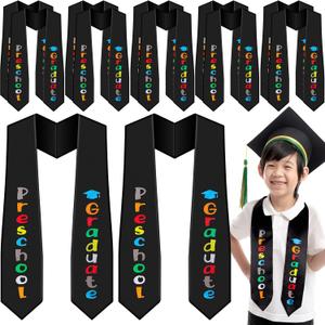 Seematn 12 Pcs Kindergarten Preschool Graduation Stole Sash 2026 for Kids 49 Inch Bulk Unisex Preschool Graduation Sash Gift