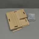 Wooden Hamster Hideout Hamster Wood House with Ladder Hides Platform Decor Detachable Small Animals Cage Accessories for Rat Gerbils and Other Small Pets