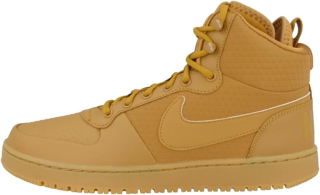 Nike Mens Court Borough Mid Winter High Neck Trainers (8.5, Multicoloured Wheat Wheat Black Gum Light Brown 700)