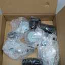 HOLKIE Caster Wheels Locking 4 Inch Expanding Stem Casters, Threaded Swivel Casters Set of 4 Heavy Duty Castors, Fit 1", 1-1/4", 1-2/5", 1-1/2",1-5/8" ID Stainless Steel Table, Cart, Furniture Legs