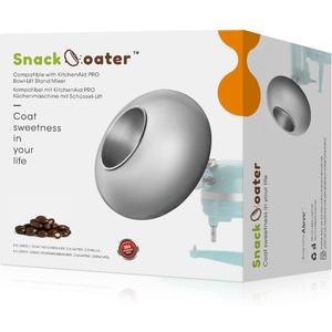 Aieve Snack Coater Compatible with KitchenAid Bowl-Lift Stand Mixer for Making Chocolate Covered Almonds, Pistachio, Peanut, Freeze Dried Strawberry, Raisin, Macadamia Nuts and Blueberry