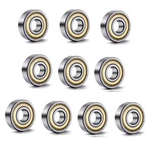 608 ZZ Ball Bearings(10PCS), 608ZZ Metal Double Shielded Miniature Deep Groove Skateboard Ball Bearings (8mm x 22mm x 7mm)